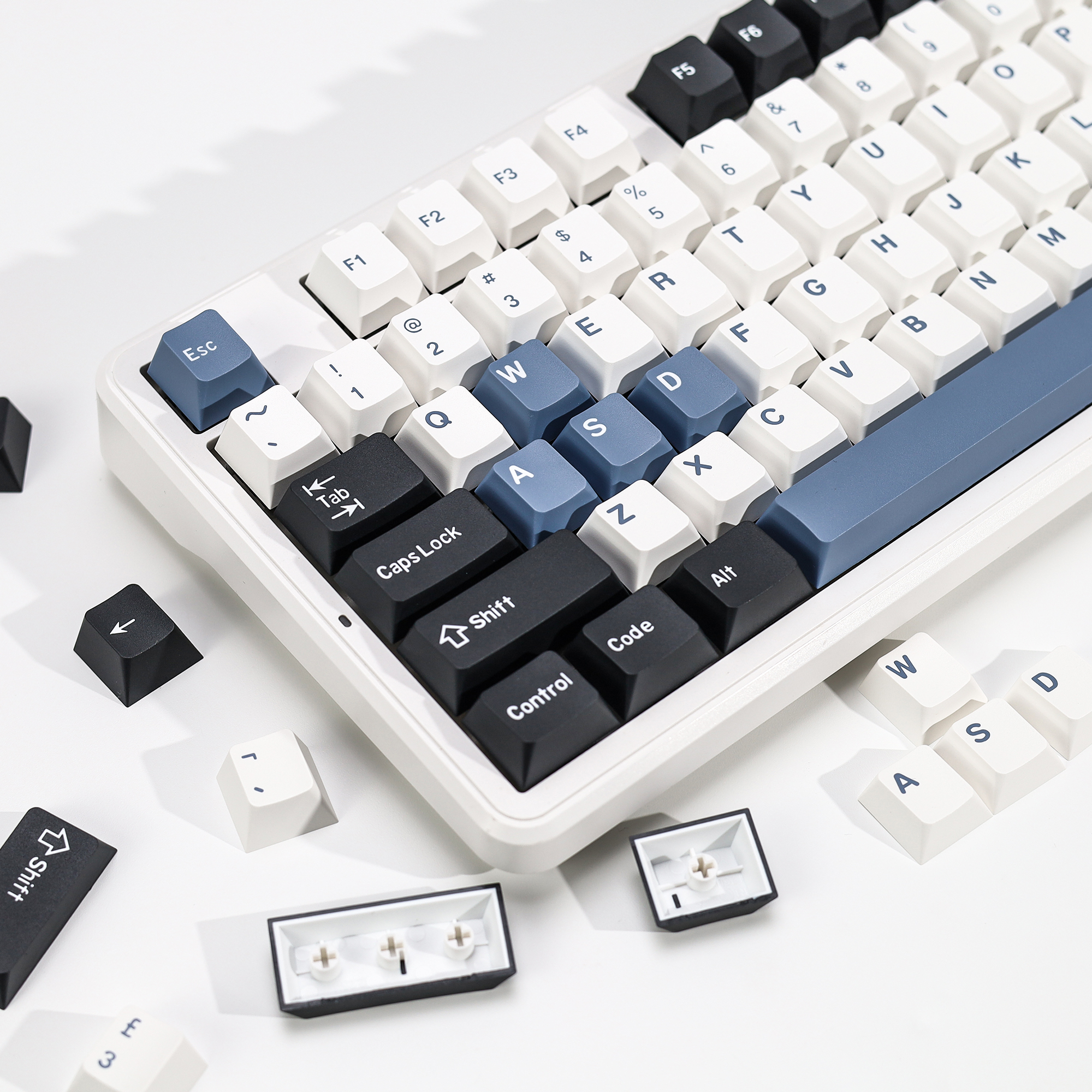 Retro Gaming Uk - KBDiy Double Shot PBT GMK Arctic
