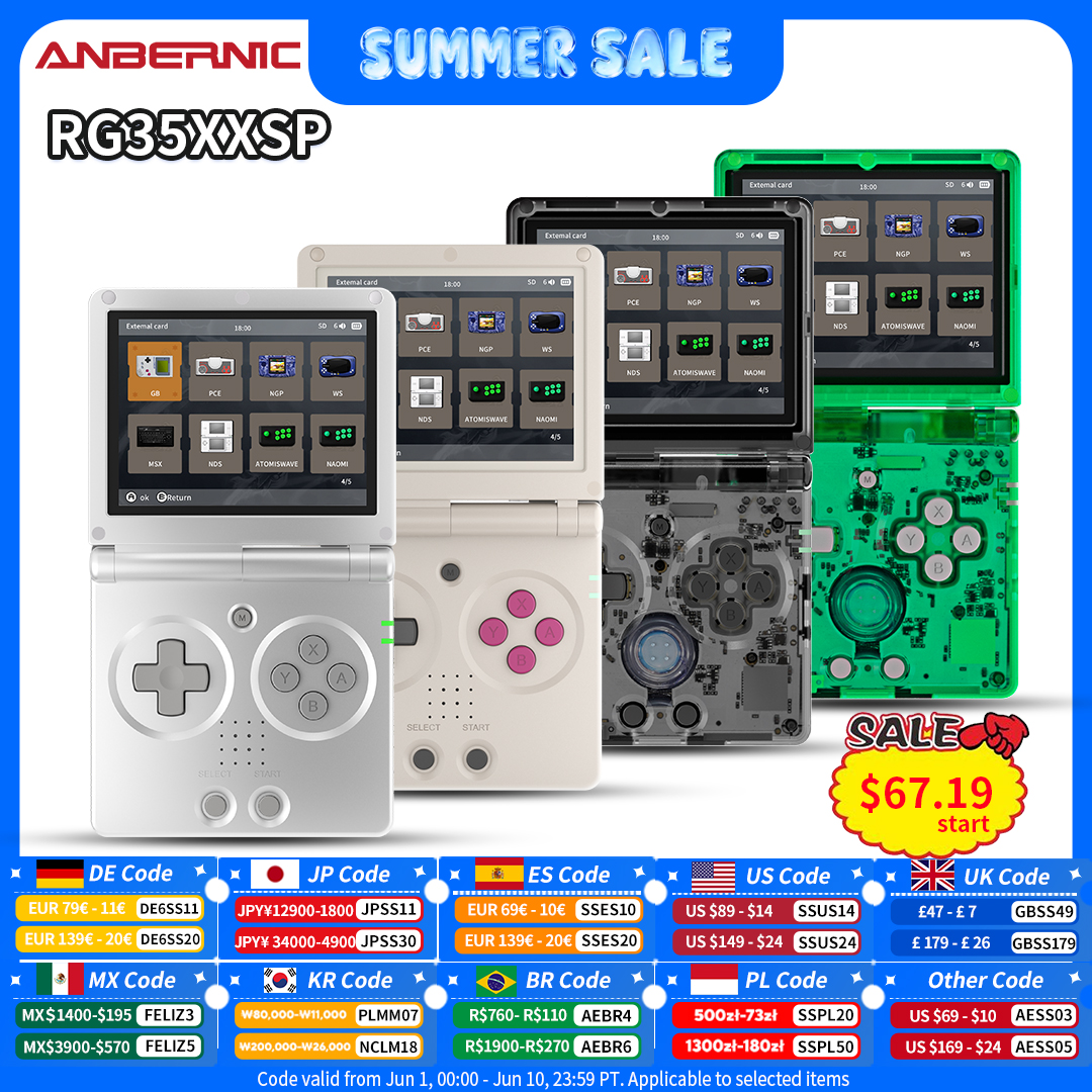 Retro Gaming Anbernic - Anbernic RG35XXSP Retro Flip Handheld Game