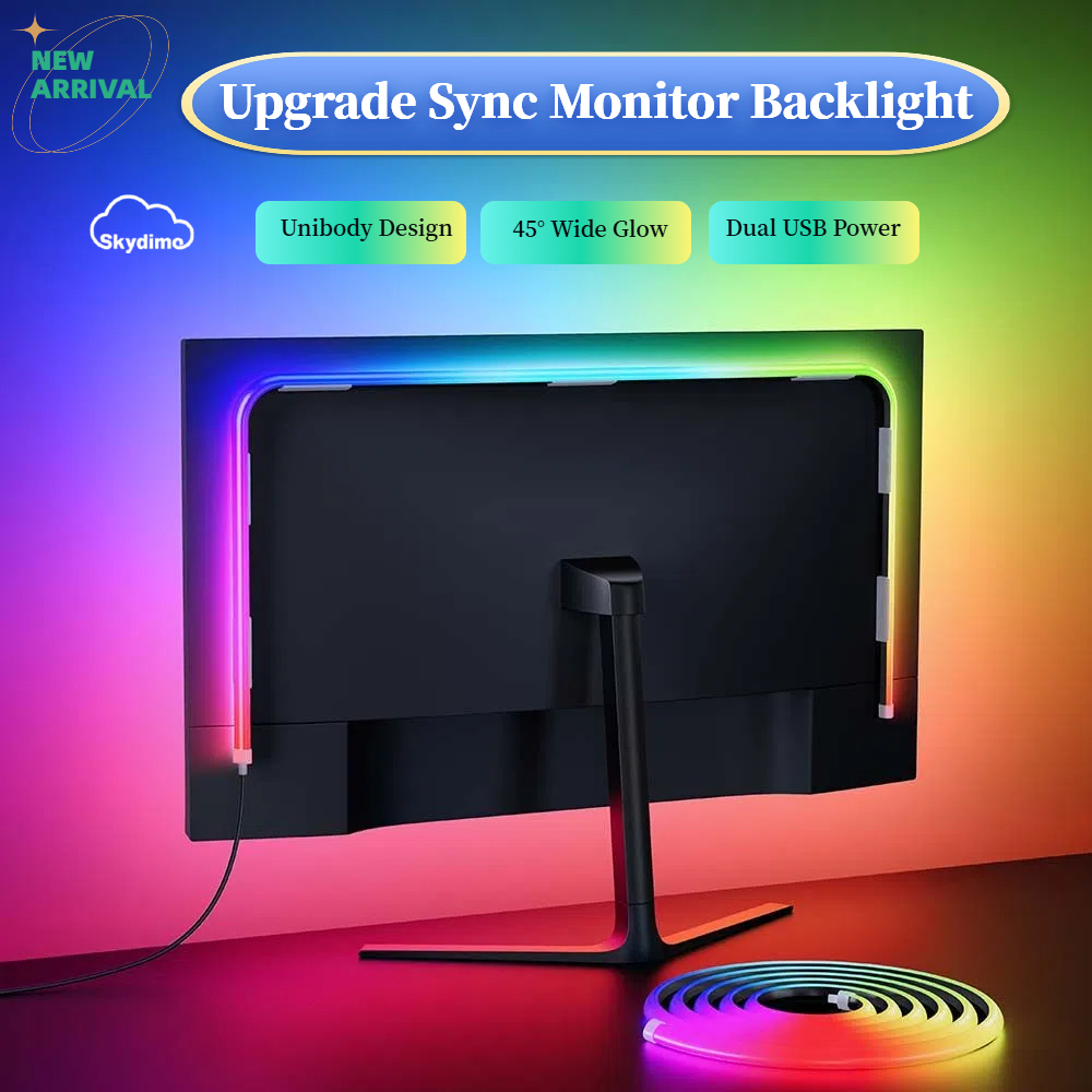Retro Gaming Projector - Smart LED Strip Backlight for PC