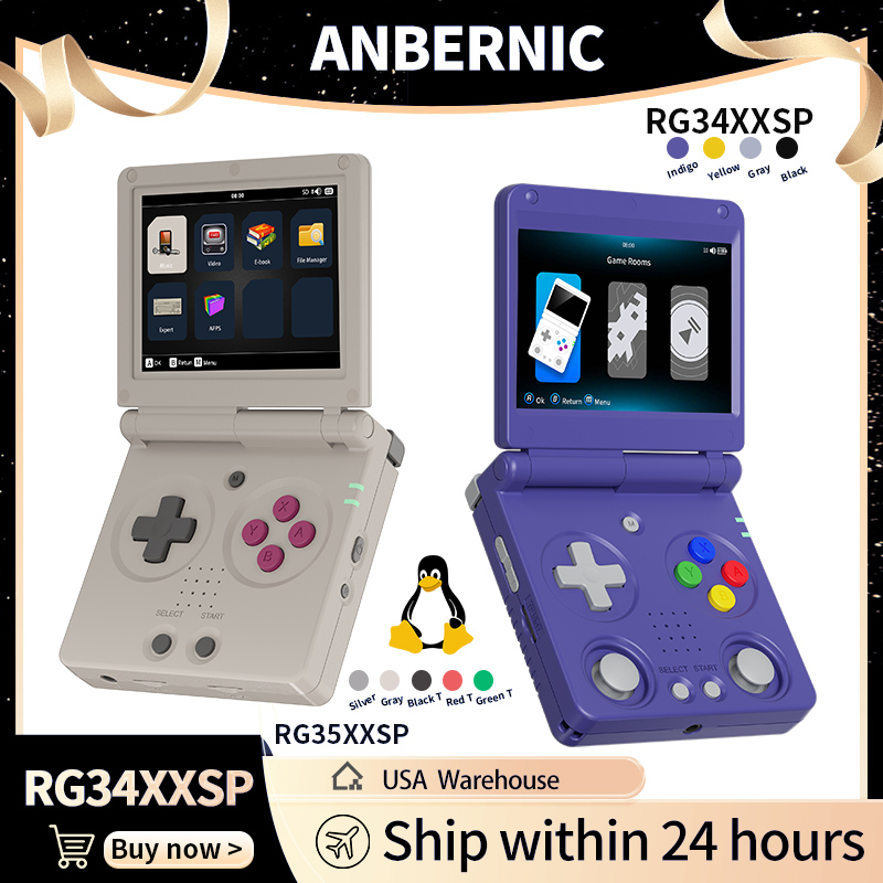 Anbernic RG34XXSP RG35XXSP Fli - Retro Gaming Anbernic reseña y precio