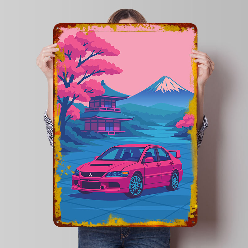 Japanese Car Evo in Japan Tin  - Retro Gaming Japan reseña y precio