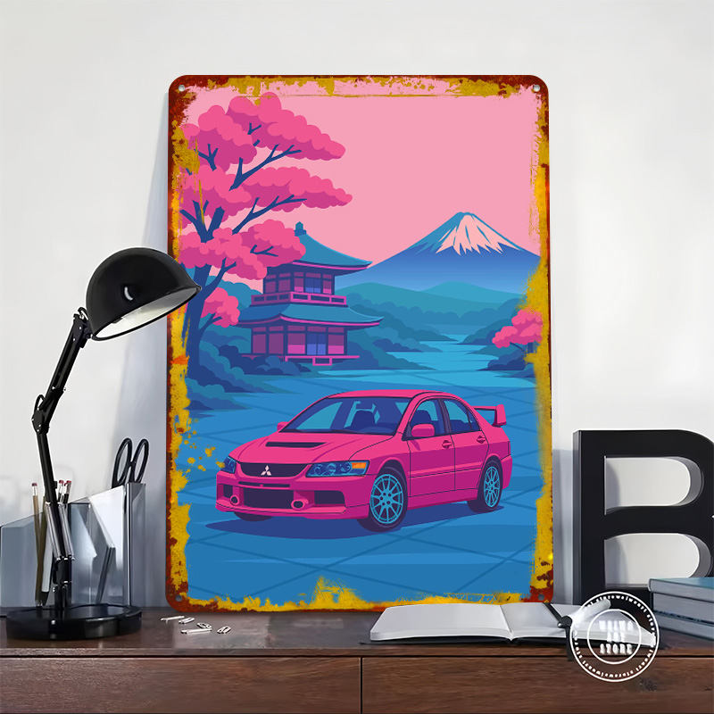 Japanese Car Evo in Japan Tin  - Retro Gaming Japan reseña y precio