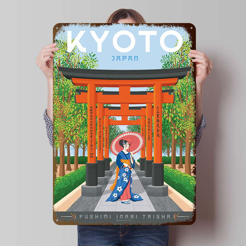 Kyoto Japan Travel Poster Cust - Retro Gaming Japan reseña y precio