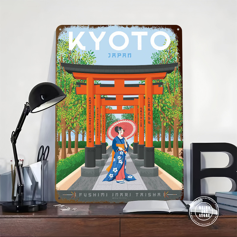 Kyoto Japan Travel Poster Cust - Retro Gaming Japan reseña y precio