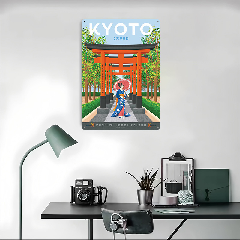 Kyoto Japan Travel Poster Cust - Retro Gaming Japan reseña y precio