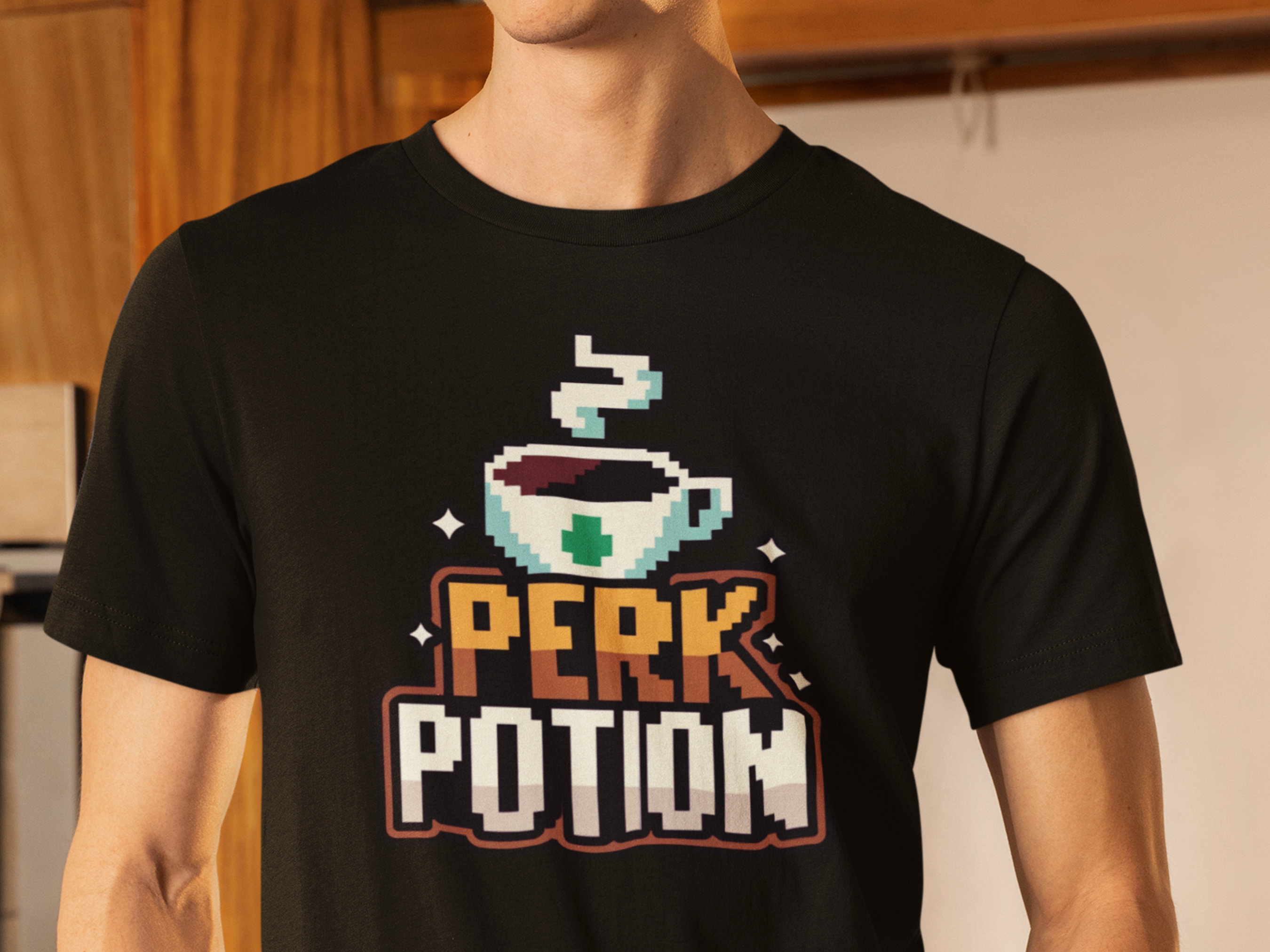 Pixel Coffee T-Shirt Cute Pixe - Retro Gaming Ideas reseña y precio