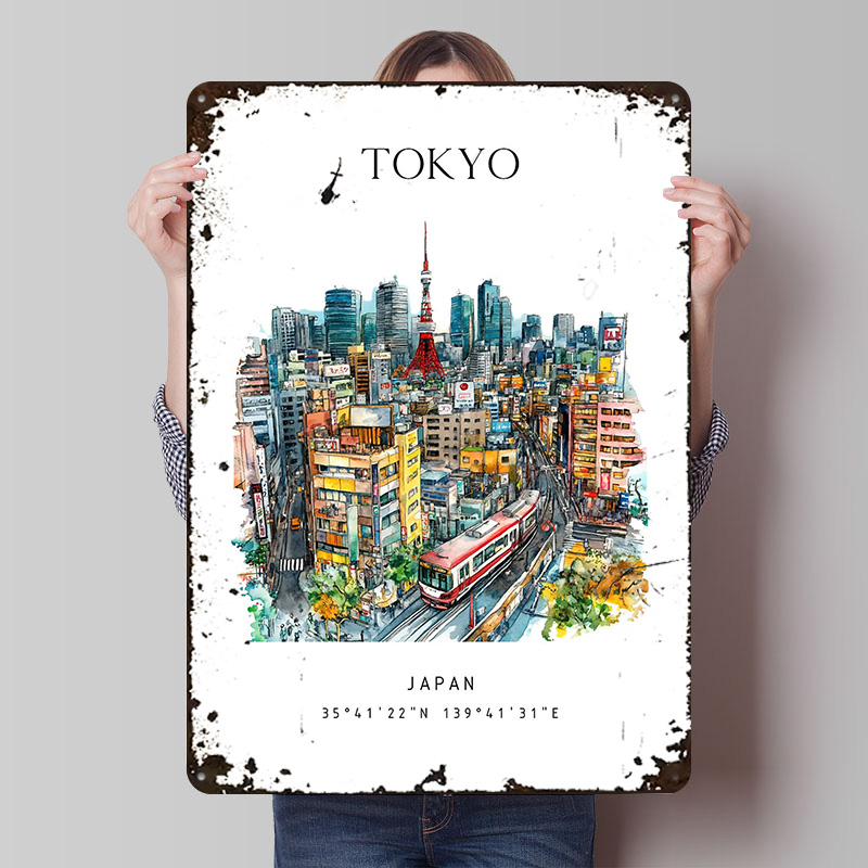 Tokyo Japan Travel Printed Pos - Retro Gaming Japan reseña y precio