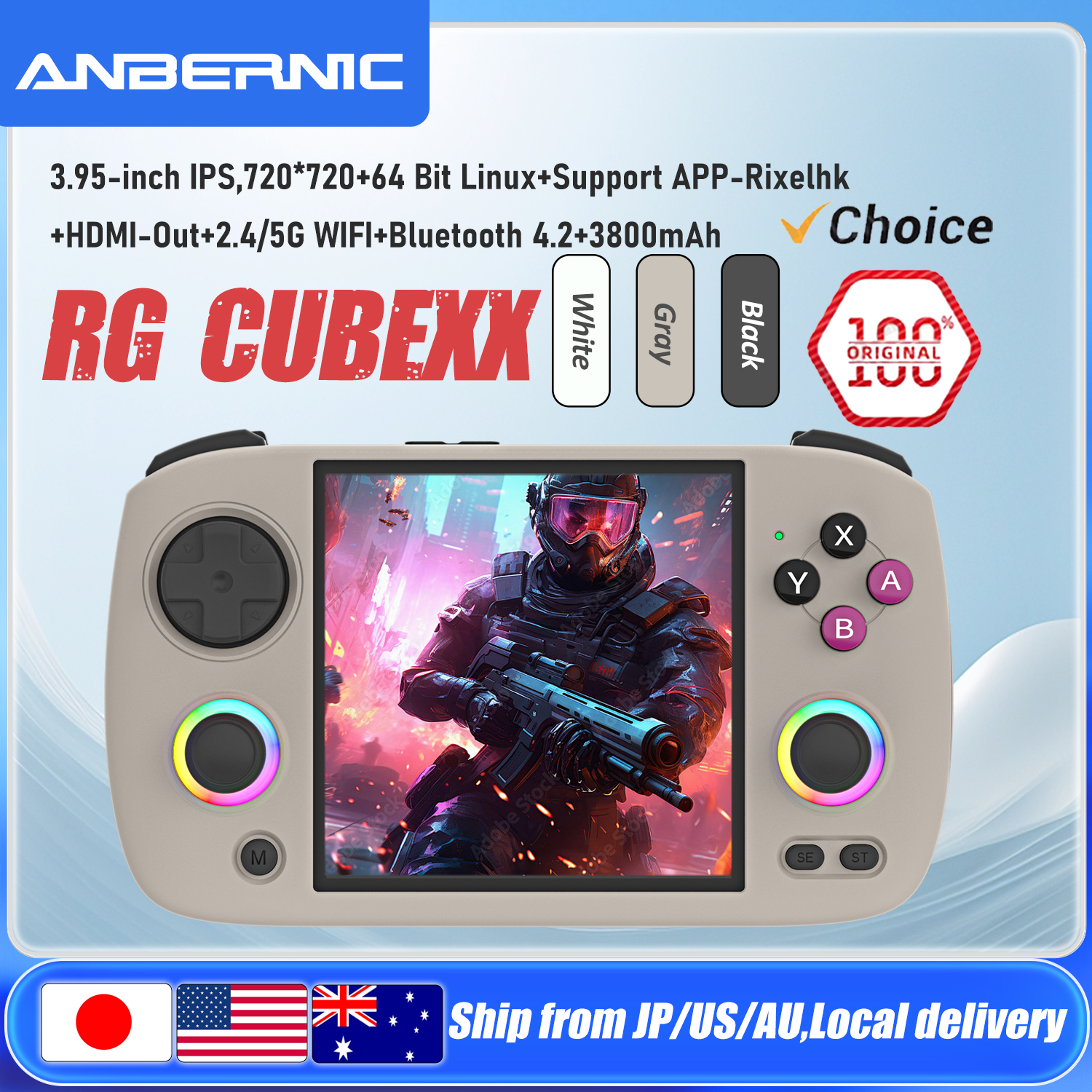 ANBERNIC RG CubeXX Handheld Ga - Retro Gaming Anbernic reseña y precio