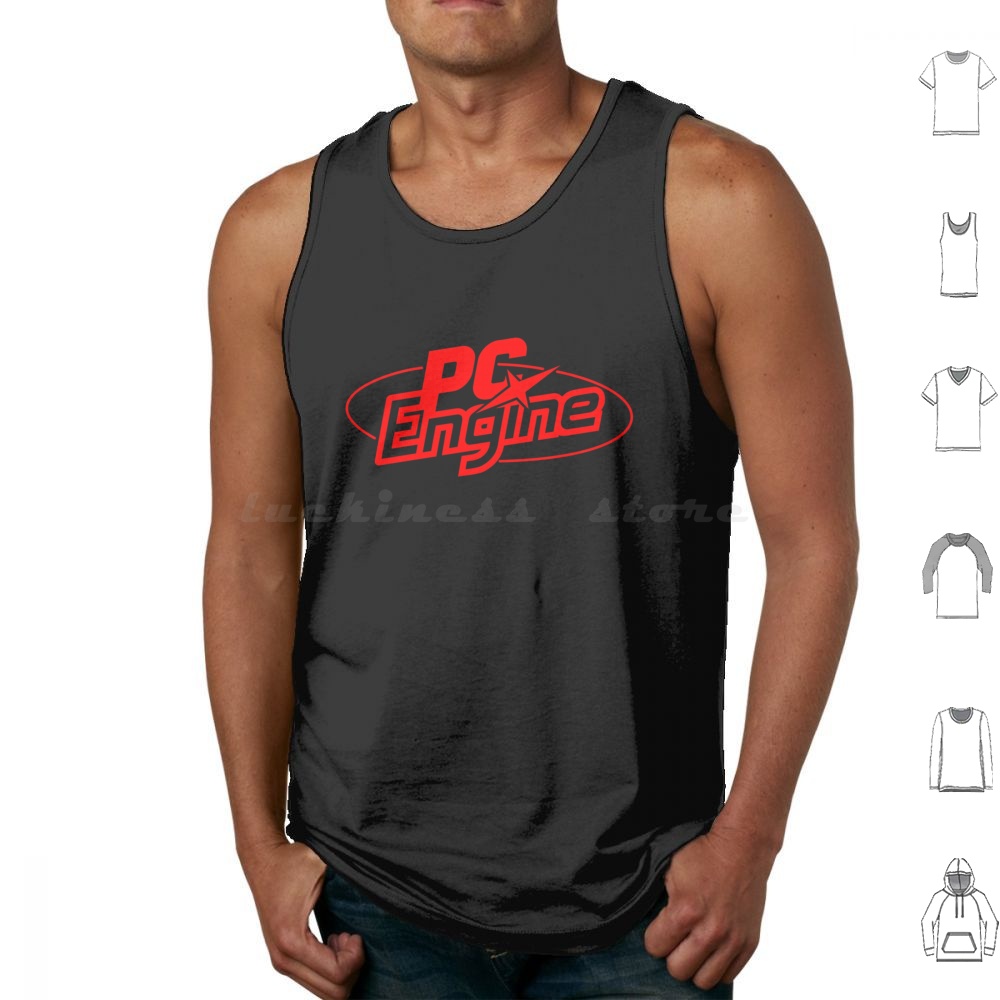 Pc Engine Logo Tank Tops Print - Retro Gaming Japan reseña y precio