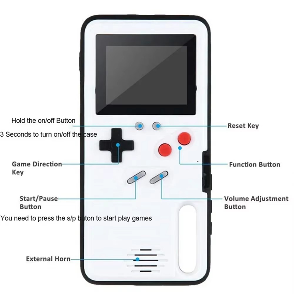 For iPhone 14 16 15 12 13 Pro  - Retro Gaming Projector reseña y precio