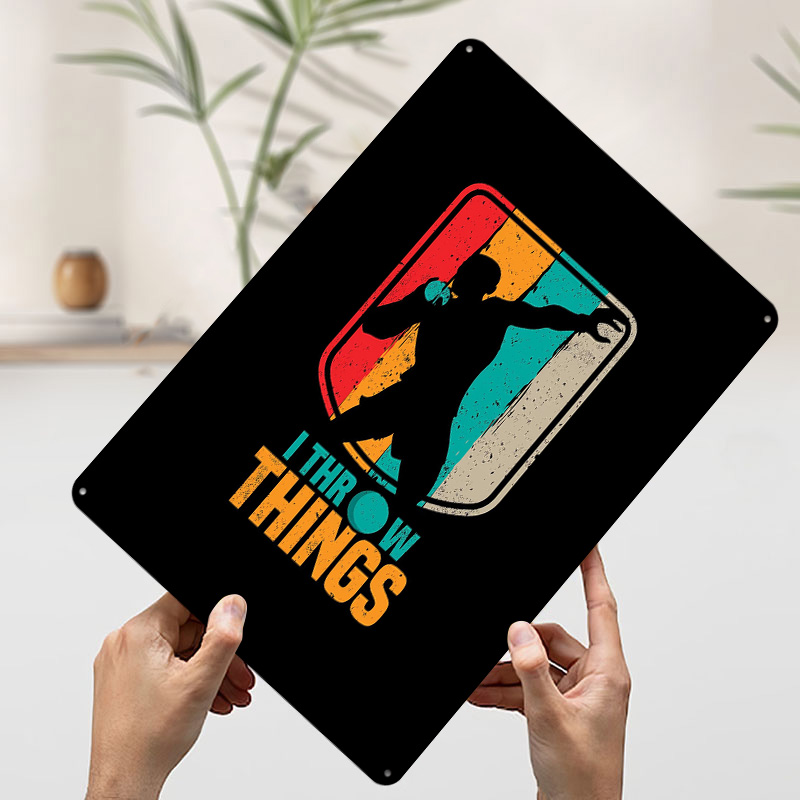 Funny Shot Put Gift Idea Tin P - Retro Gaming Ideas reseña y precio