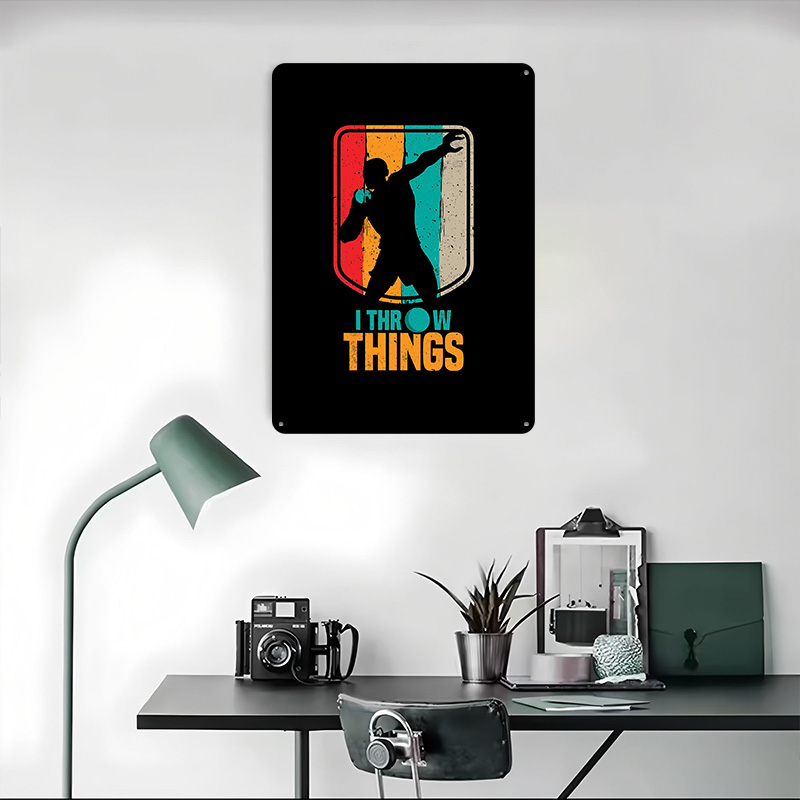 Funny Shot Put Gift Idea Tin P - Retro Gaming Ideas reseña y precio