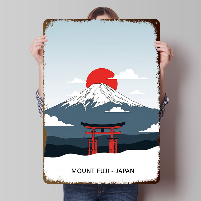 Mount Fuji Japan Travel Printe - Retro Gaming Japan reseña y precio