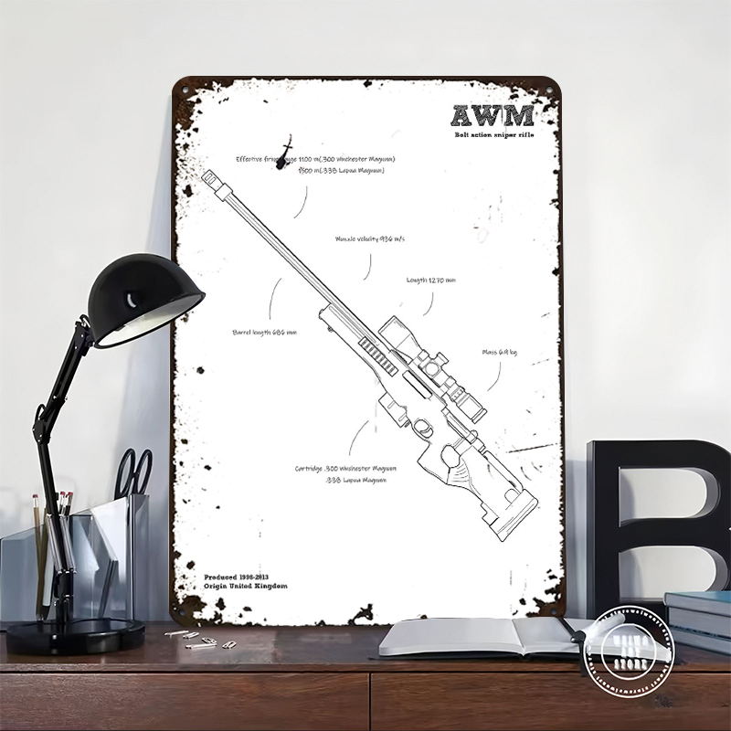 AWM Sniper Rifle Gun UK Tinpla - Retro Gaming Uk reseña y precio