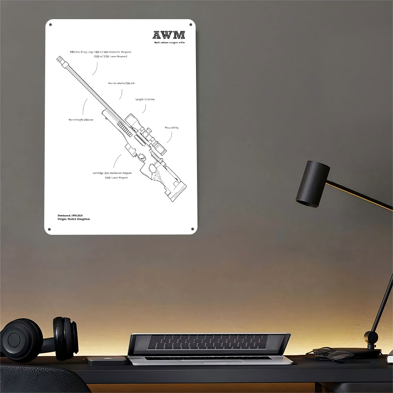 AWM Sniper Rifle Gun UK Tinpla - Retro Gaming Uk reseña y precio