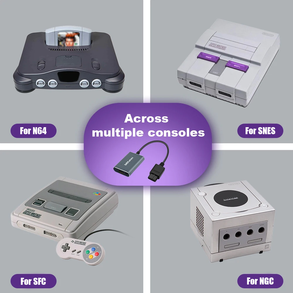 Bitfunx 720P Svideo / AV To HD - Retro Gaming Design reseña y precio