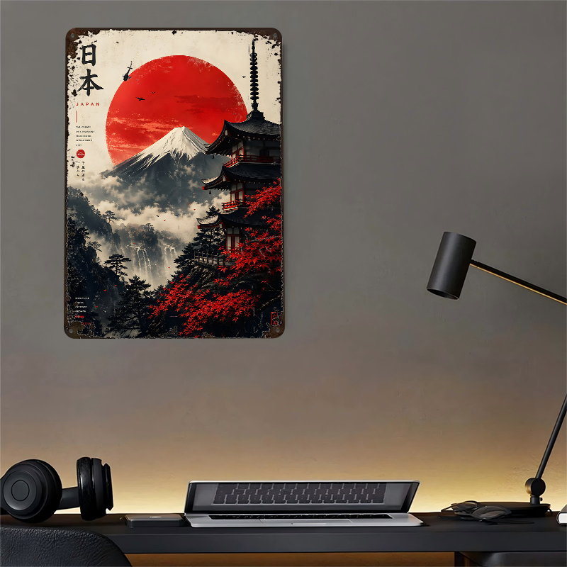 Japan Mount Fuji Pagoda Red Su - Retro Gaming Japan reseña y precio