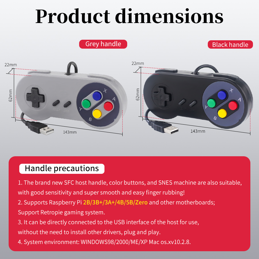 USB Wired Game Controller Retr - Retro Gaming On Windows reseña y precio