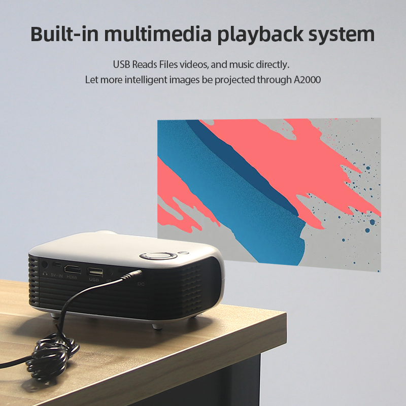 A2000 Mini Projector Portable  - Retro Gaming Projector reseña y precio