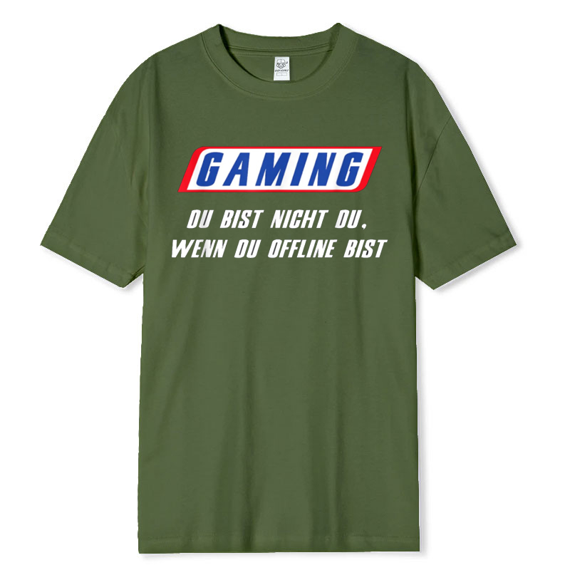 Funny German T Shirt Gaming Du - Retro Gaming Ideas reseña y precio