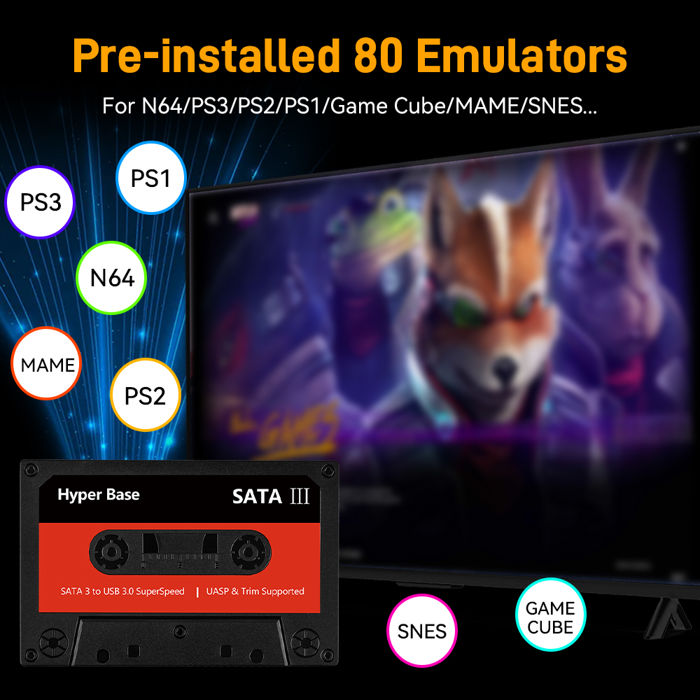 Batocera 500G/2T Emulator Game - Retro Gaming Design reseña y precio