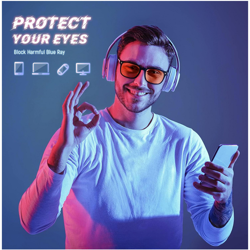 OKH Retro Oval Glasses Orange  - Retro Gaming Projector reseña y precio