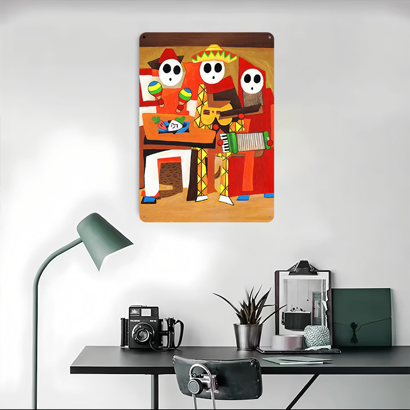 Three Mariachi Guys Tin Plaque - Retro Gaming Guy reseña y precio