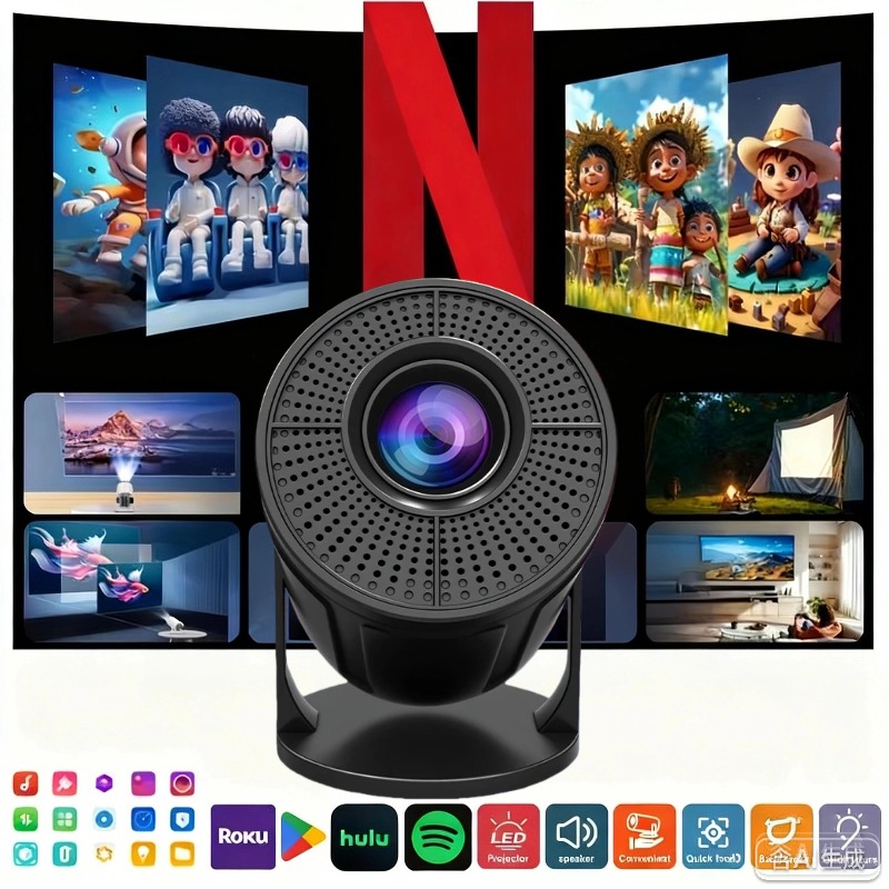 RUSMR Projector RY008  PRO 4K  - Retro Gaming Projector reseña y precio