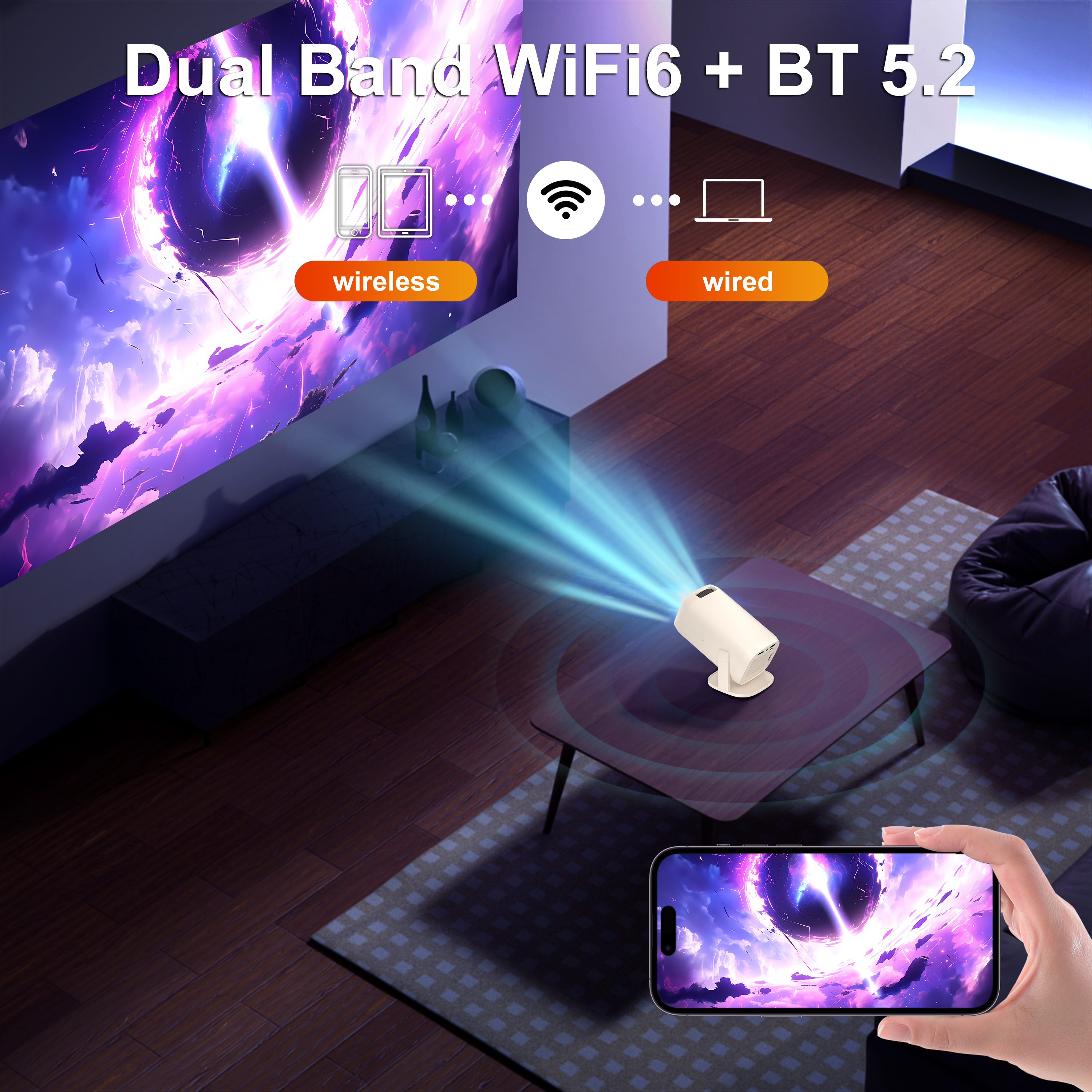 U5 Gaming Projector Android 14 - Retro Gaming Projector reseña y precio