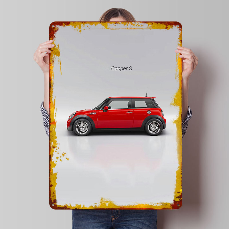 UK Car Cooper S Tinplate Poste - Retro Gaming Uk reseña y precio