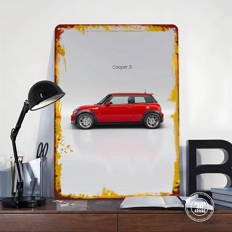 UK Car Cooper S Tinplate Poste - Retro Gaming Uk reseña y precio