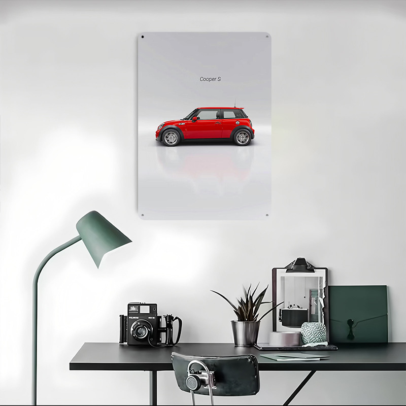 UK Car Cooper S Tinplate Poste - Retro Gaming Uk reseña y precio