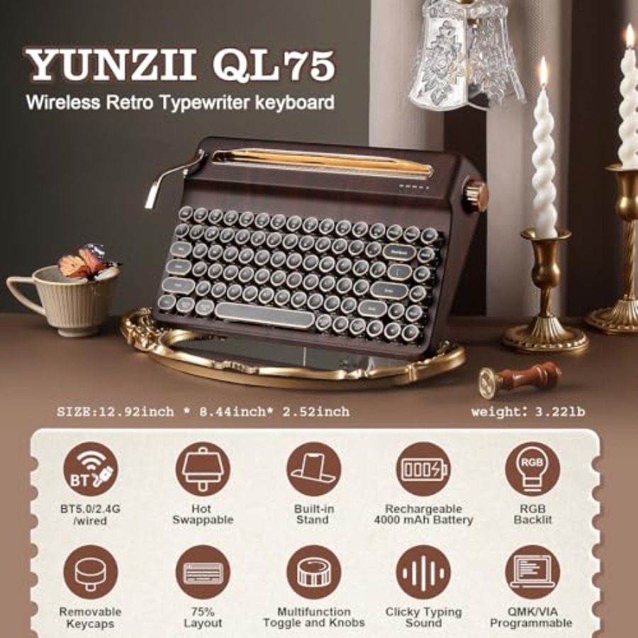 Wireless typewriter-style mech - Retro Gaming Uk reseña y precio