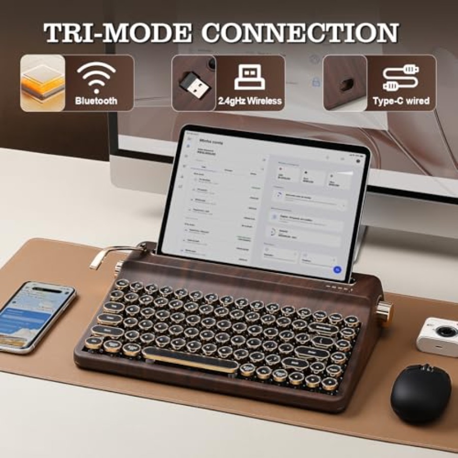 Wireless typewriter-style mech - Retro Gaming Uk reseña y precio