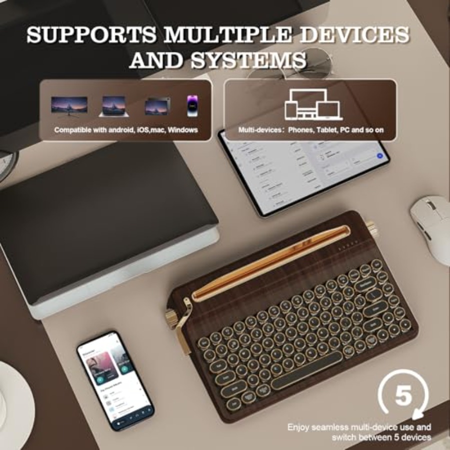 Wireless typewriter-style mech - Retro Gaming Uk reseña y precio