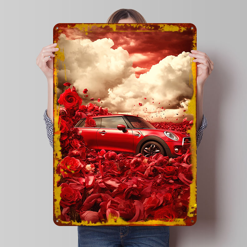 Red UK Car Cooper in Rose Fiel - Retro Gaming Uk reseña y precio