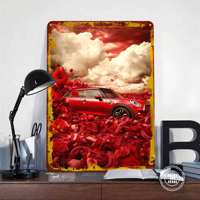 Red UK Car Cooper in Rose Fiel - Retro Gaming Uk reseña y precio