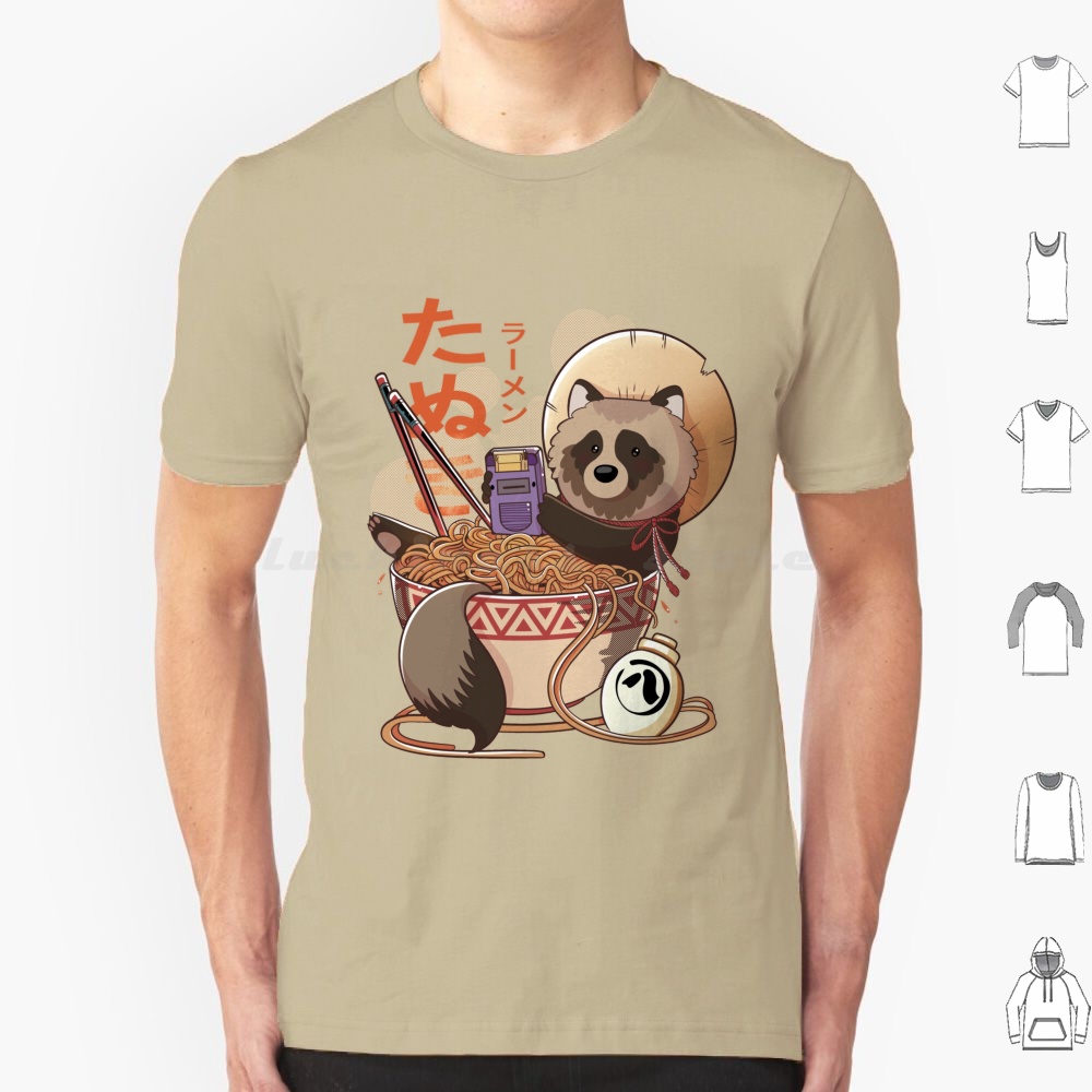 Tanuki Ramen T Shirt Big Size  - Retro Gaming Japan reseña y precio
