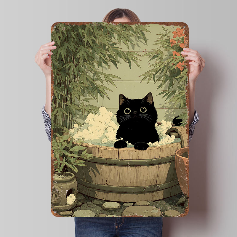 Black Cat in Japan Tub Printed - Retro Gaming Japan reseña y precio