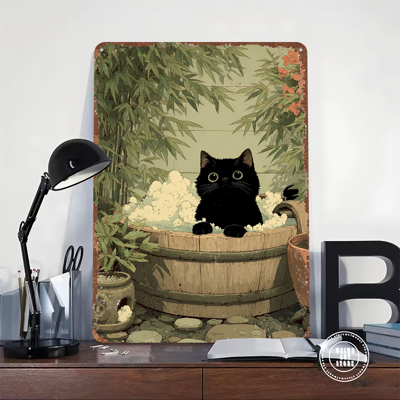 Black Cat in Japan Tub Printed - Retro Gaming Japan reseña y precio