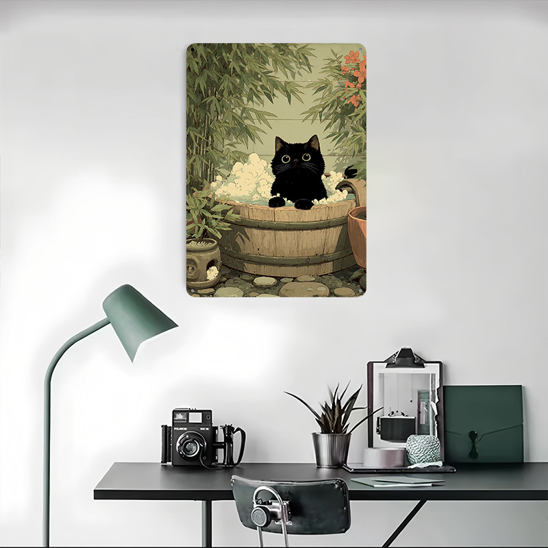 Black Cat in Japan Tub Printed - Retro Gaming Japan reseña y precio