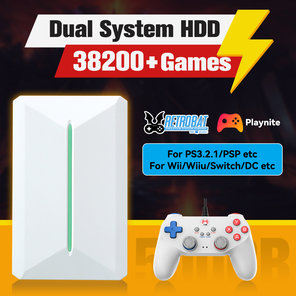 Retrobat＆Playnite System HDD R - Retro Gaming Design reseña y precio