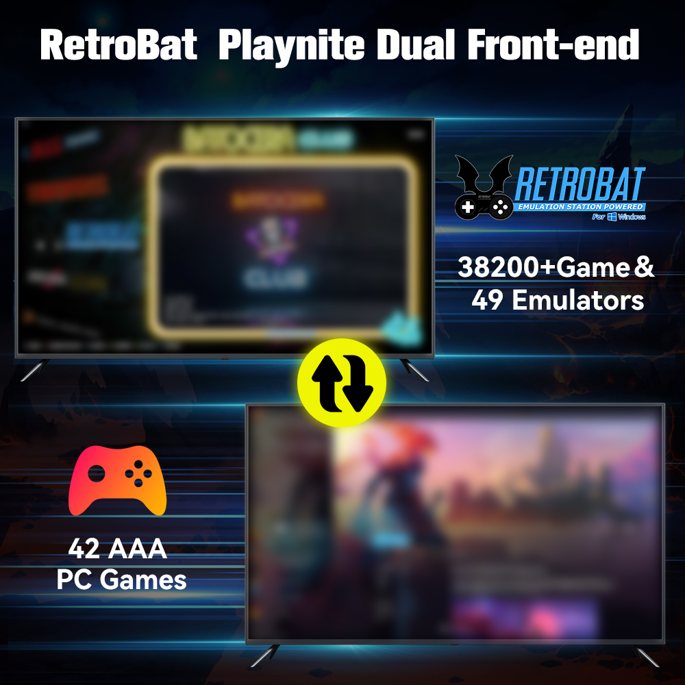 Retrobat＆Playnite System HDD R - Retro Gaming Design reseña y precio