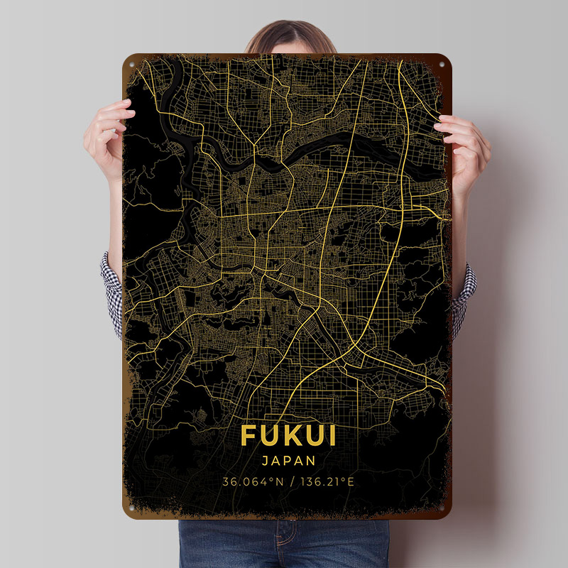 Fukui Japan Tinplate Posters C - Retro Gaming Japan reseña y precio