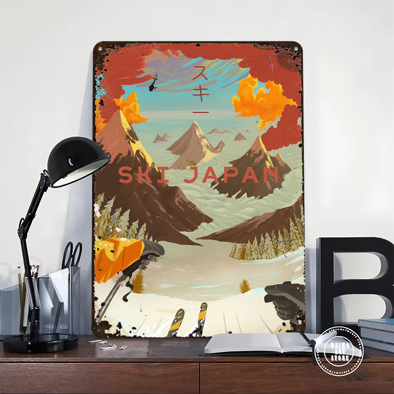 Ski Japan Printed Poster Custo - Retro Gaming Japan reseña y precio