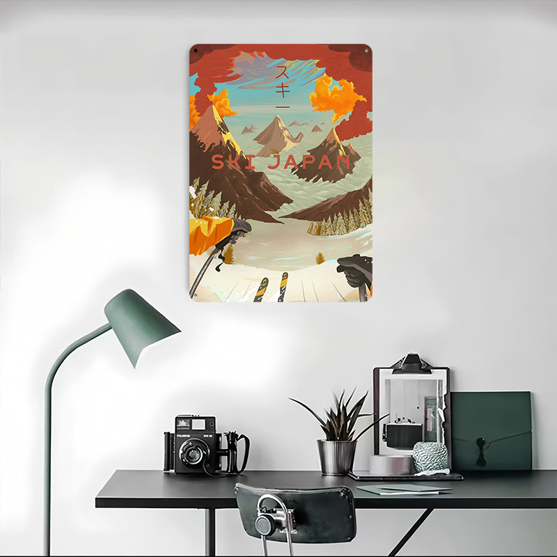 Ski Japan Printed Poster Custo - Retro Gaming Japan reseña y precio