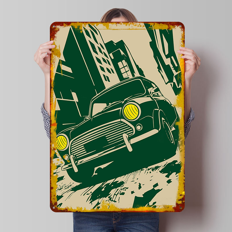 Retro UK Car Cooper in a City  - Retro Gaming Uk reseña y precio