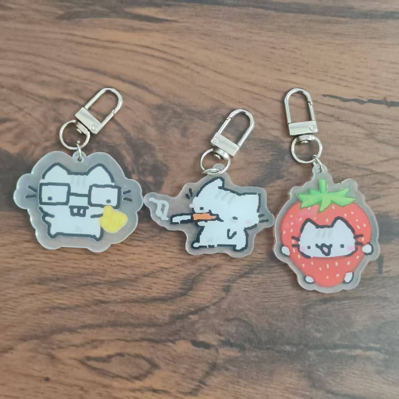 2d Flat Pixel Cat Keychain - G - Retro Gaming Design reseña y precio