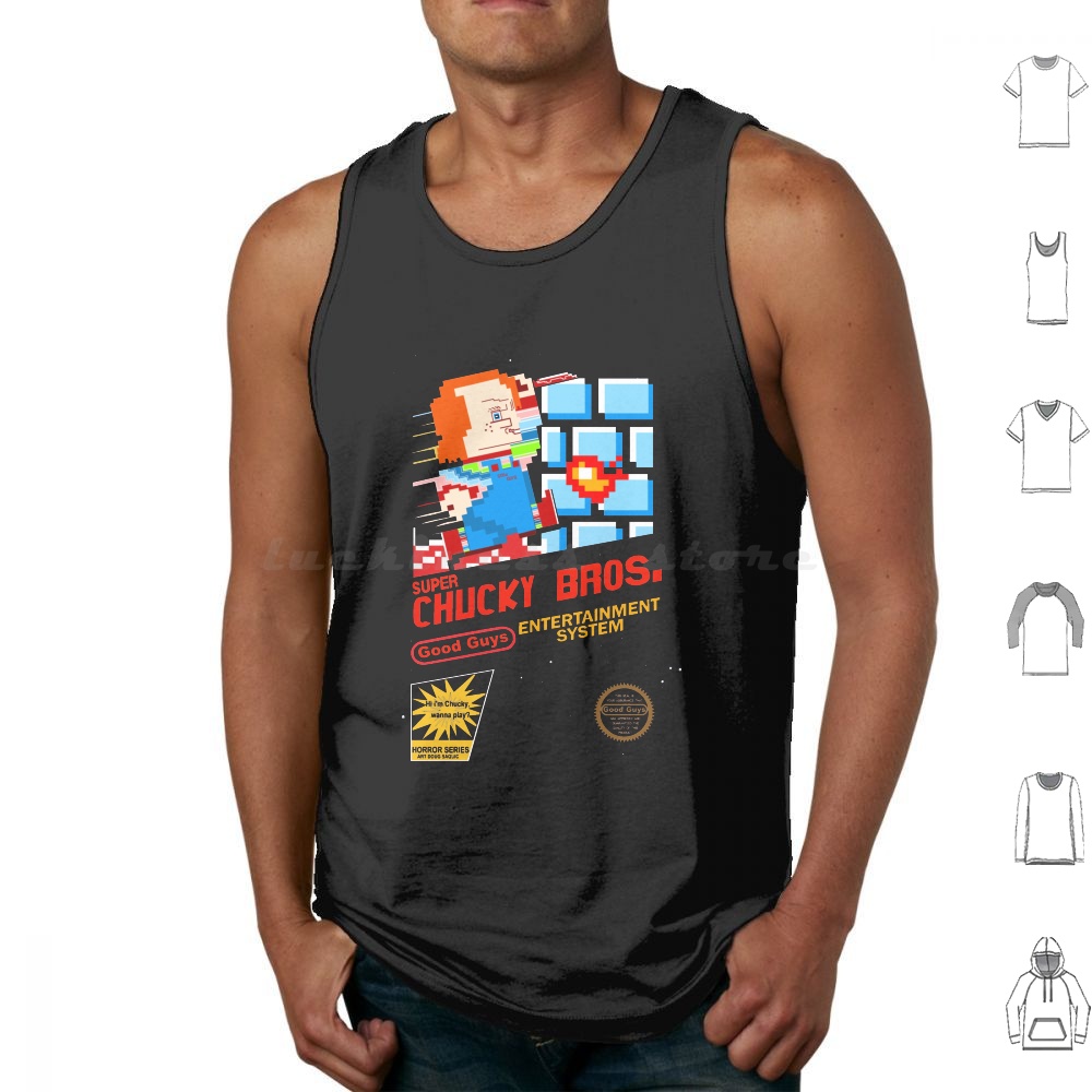 Super Chucky 1 Tank Tops Print - Retro Gaming Guy reseña y precio
