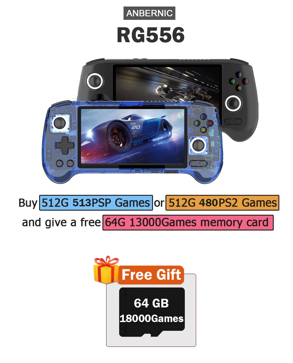 ANBERNIC RG556 Handheld Game C - Retro Gaming Anbernic reseña y precio